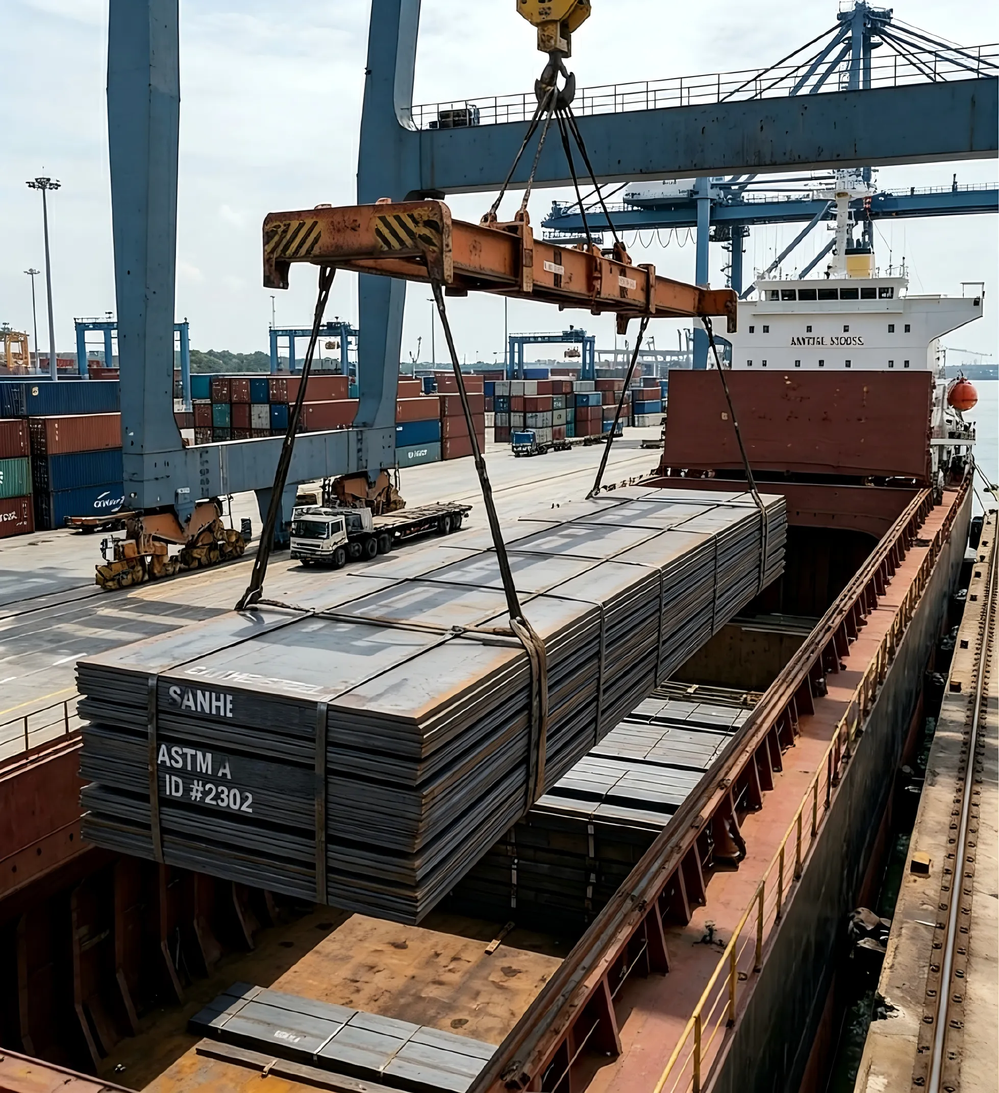 La consegna all'estero di lamiere ad alta resistenza da parte di Sanhe Steel supera i record, con gli standard ASTM integrati nel motore principale
